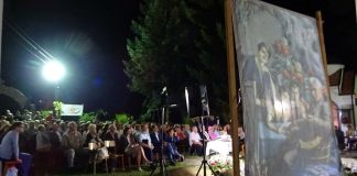 NA GOSPOJINU ISPRED BELE CRKVE KARANSKE U ČAST SLIKARA MIHAILA MILOVANOVIĆA